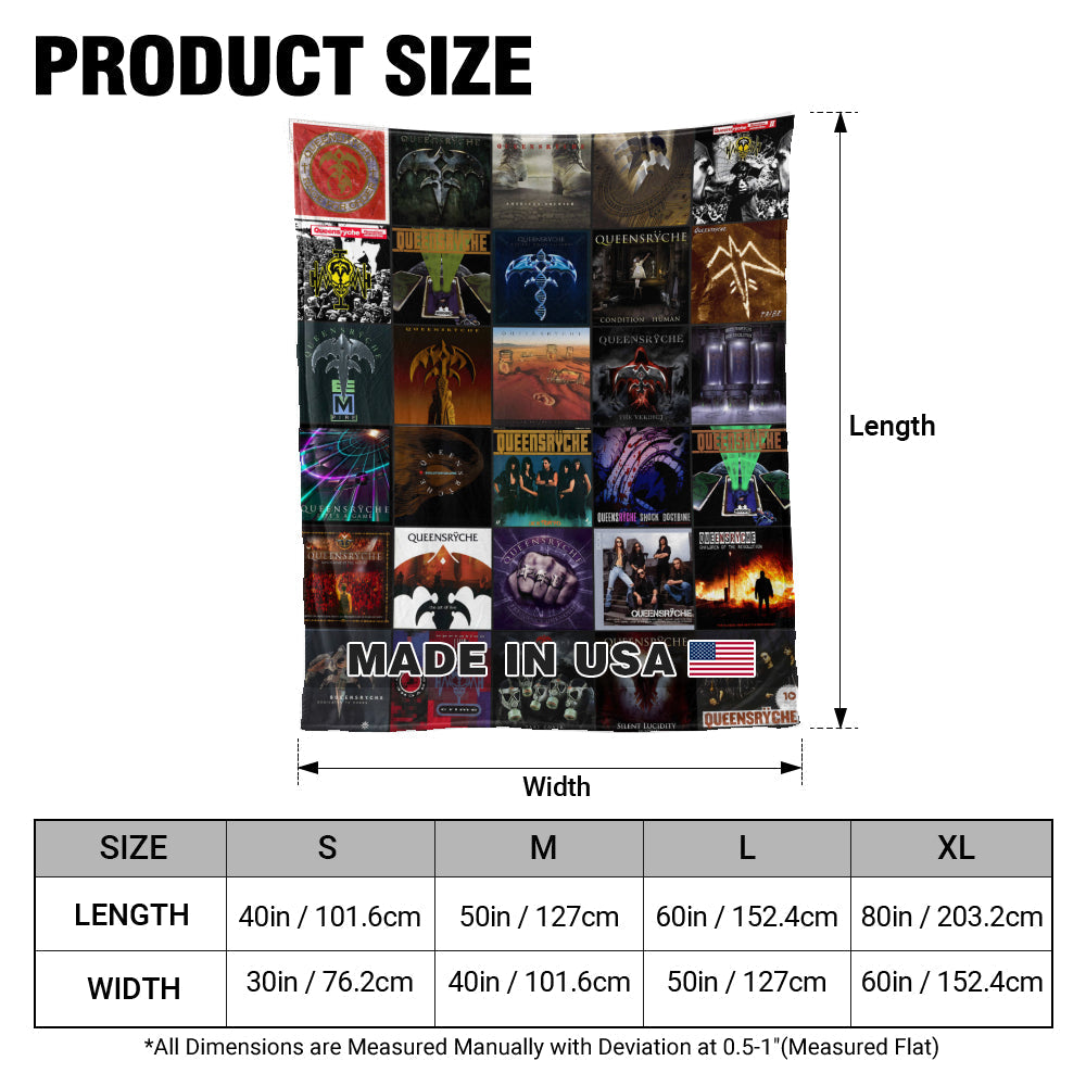 Queensrÿche Sherpa Blanket – Progressive Metal Legends in Every Stitch