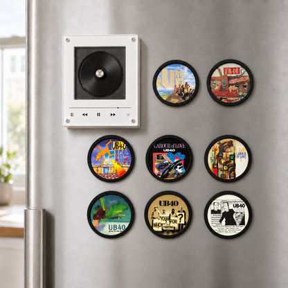 UB40 MagTune Mini CD Player Light Box - Album Art Disc Night Light, USB Backlit Reggae Pop Band Fan Gift