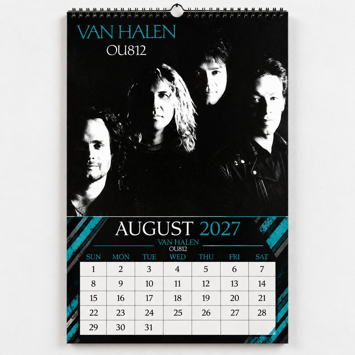 Van Halen 2027 Wall Calendar - Album Cover Art & Classic Rock Discography Art | Fan Gift & Hanging Decor