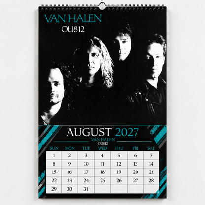 Van Halen 2027 Wall Calendar - Album Cover Art & Classic Rock Discography Art | Fan Gift & Hanging Decor