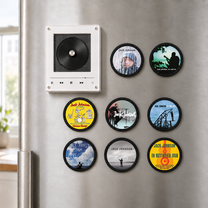 Jack Johnson MagTune Mini CD Player Light Box - Album Art Disc Night Light & Music Display, USB Backlit Acoustic Rock Fan Gift