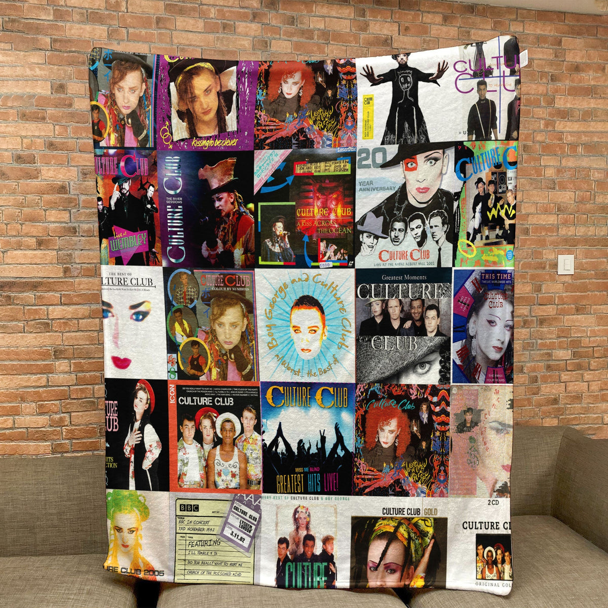 Culture Club Sherpa Blanket – A Vibrant Tribute to ’80s Pop Icons