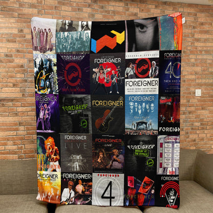 Foreigner Sherpa Blanket – A Rock Anthem Tribute for True Fans