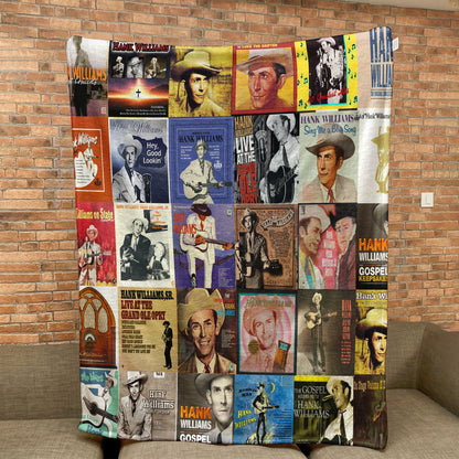 Hank Williams Sherpa Blanket – A Timeless Tribute to Country’s Heartfelt Pioneer