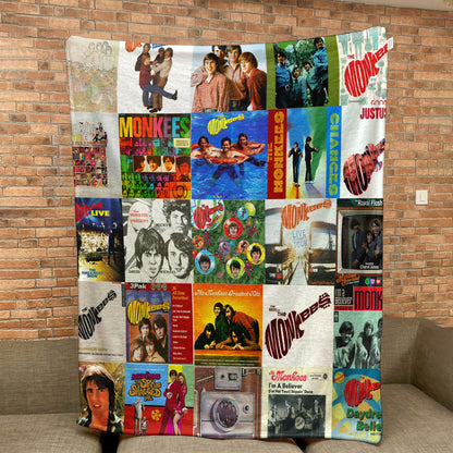 The Monkees Sherpa Blanket – Retro Pop Warmth Wrapped in Iconic Album Art