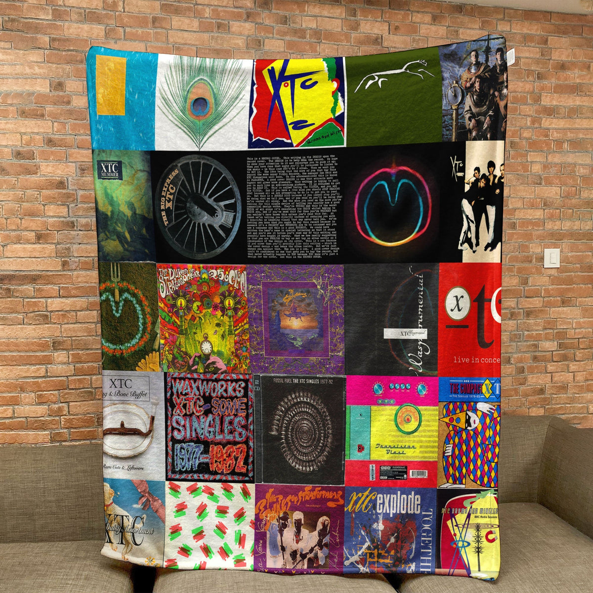 XTC Sherpa Blanket – Art-Pop Warmth Wrapped in Iconic Album Imagery