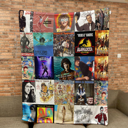 Weird Al Yankovic Sherpa Blanket – A Whimsical, Comedy-Rock Tribute for True Fans