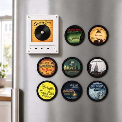 Counting Crows MagTune Mini CD Player Light - Premium Alternative Rock Merchandise, August and Everything After Album Art LED Night Light Gift