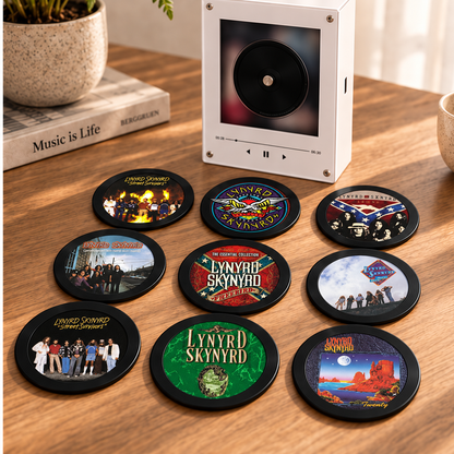 Lynyrd Skynyrd MagTune, Magnetic Music Player Set, Album Art Music Magnets, Southern Rock Fan Gift, Classic Rock Collectible
