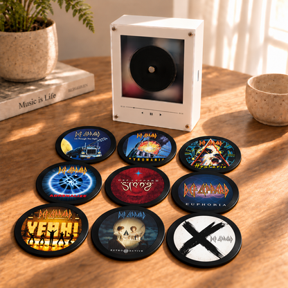 Def Leppard MagTune Album Art Frame - Album Cover Music Player Display, Hard Rock Fan Gift & Room Decor