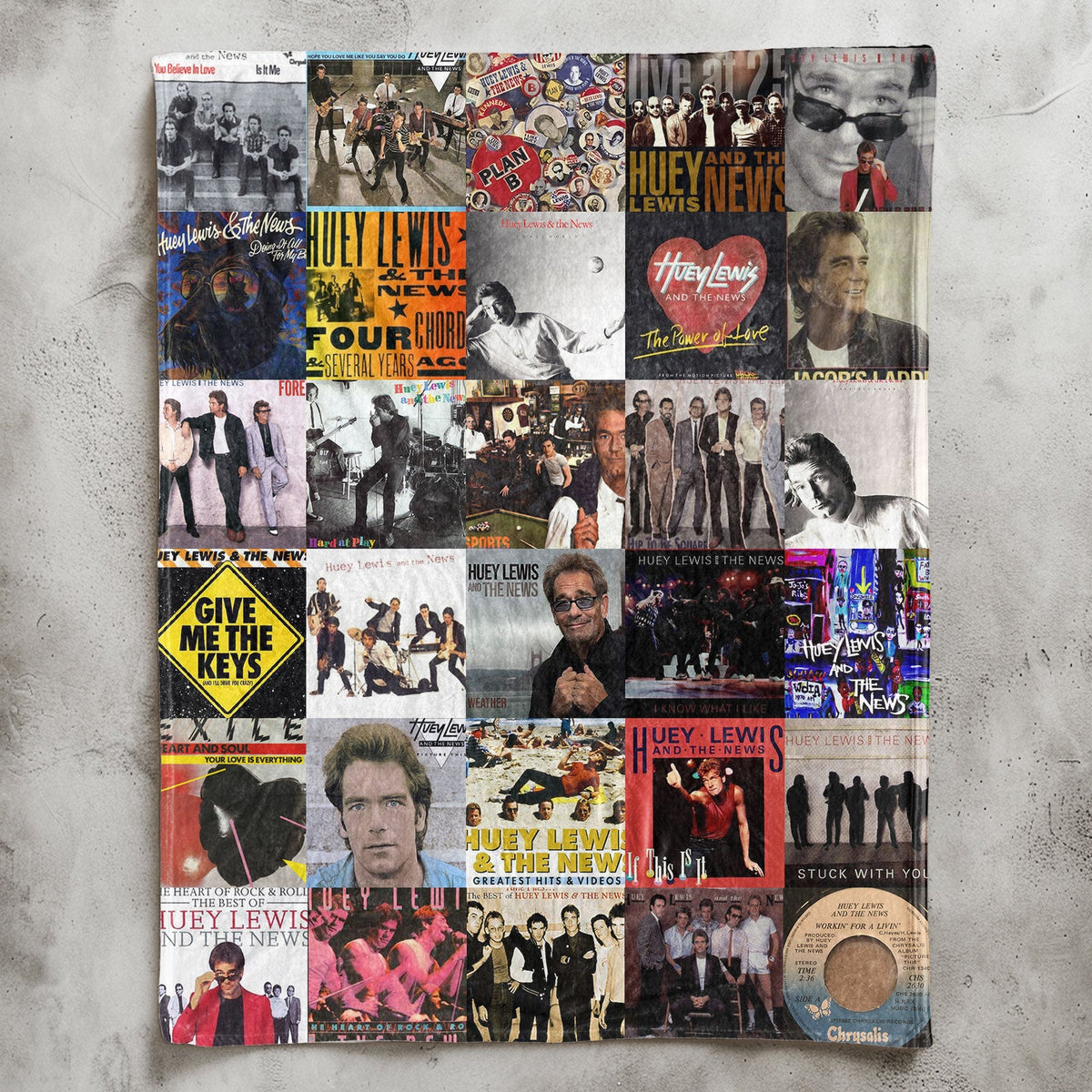 Huey Lewis & The News Sherpa Blanket – A Feel-Good Throwback for True Fans