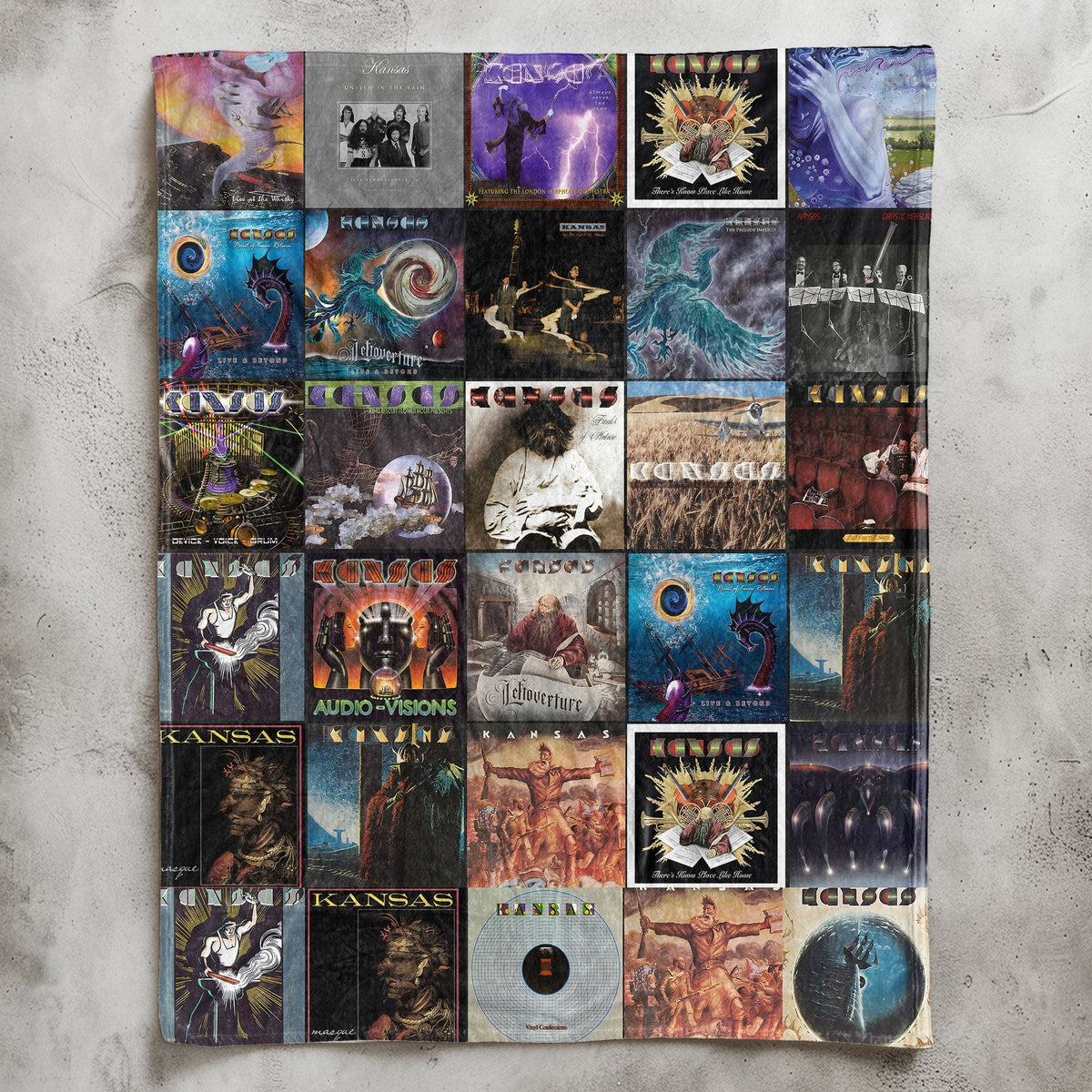 Kansas Sherpa Blanket – A Journey Through Prog-Rock Magic