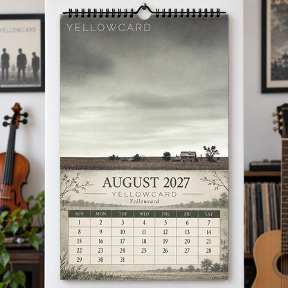 Yellowcard 2027 Wall Calendar - Album Cover Art & Pop Punk Discography Art | Fan Gift & Hanging Decor