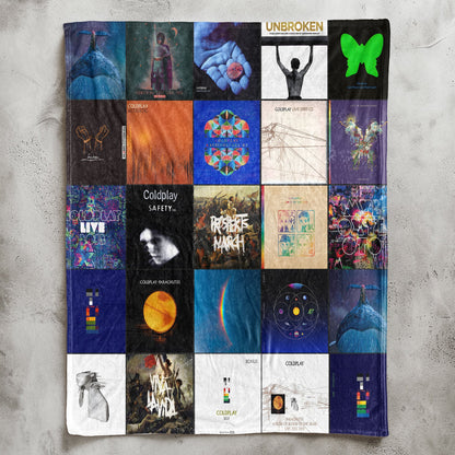 Coldplay Sherpa Blanket – A Colorful, Dreamlike Tribute for True Fans