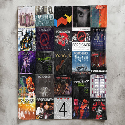Foreigner Sherpa Blanket – A Rock Anthem Tribute for True Fans