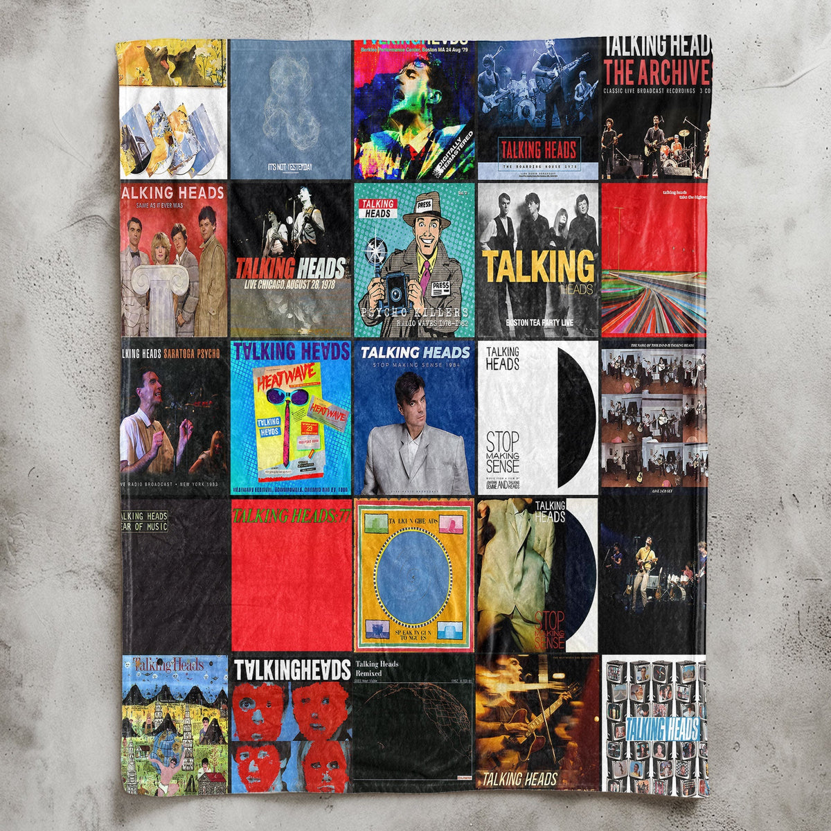 Talking Heads Sherpa Blanket – Art Rock Warmth Wrapped in Iconic Album Imagery