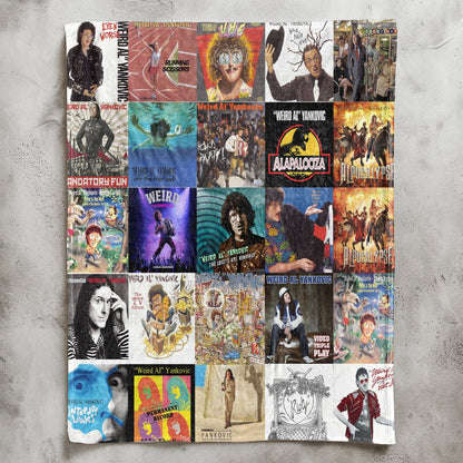 Weird Al Yankovic Sherpa Blanket – A Whimsical, Comedy-Rock Tribute for True Fans