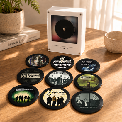 3 Doors Down MagTune Mini CD Player Light - Premium Alternative Rock Merchandise, The Better Life Album Art LED Night Light Gift