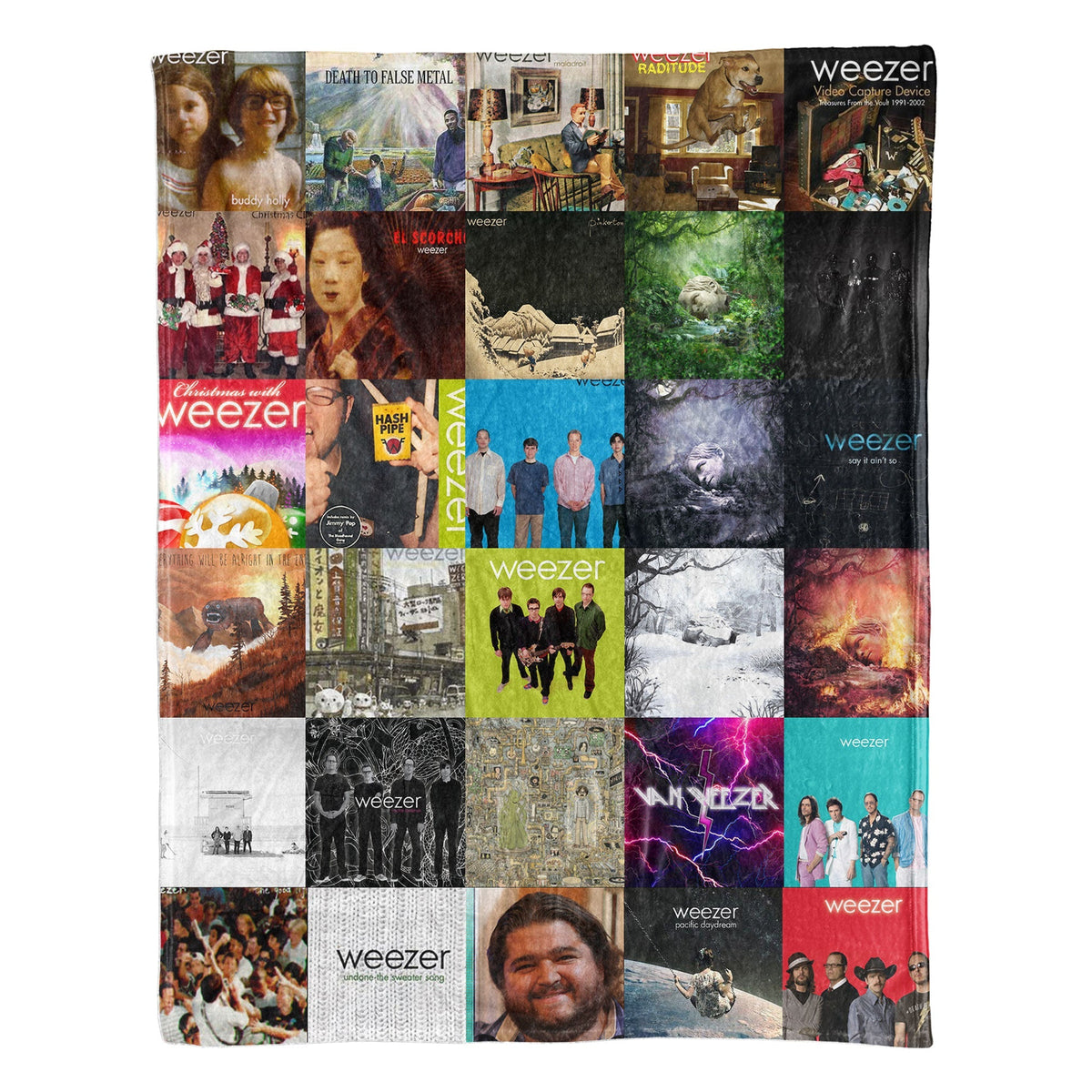 Weezer Sherpa Blanket – A Cozy Tribute to Alt-Rock’s Most Iconic Eras