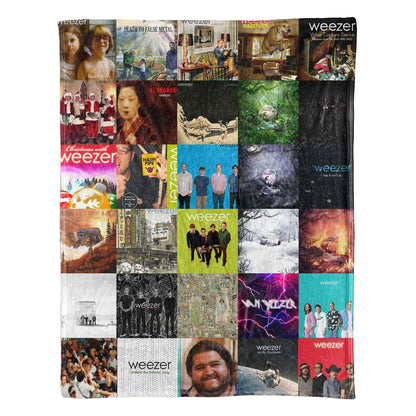 Weezer Sherpa Blanket – A Cozy Tribute to Alt-Rock’s Most Iconic Eras