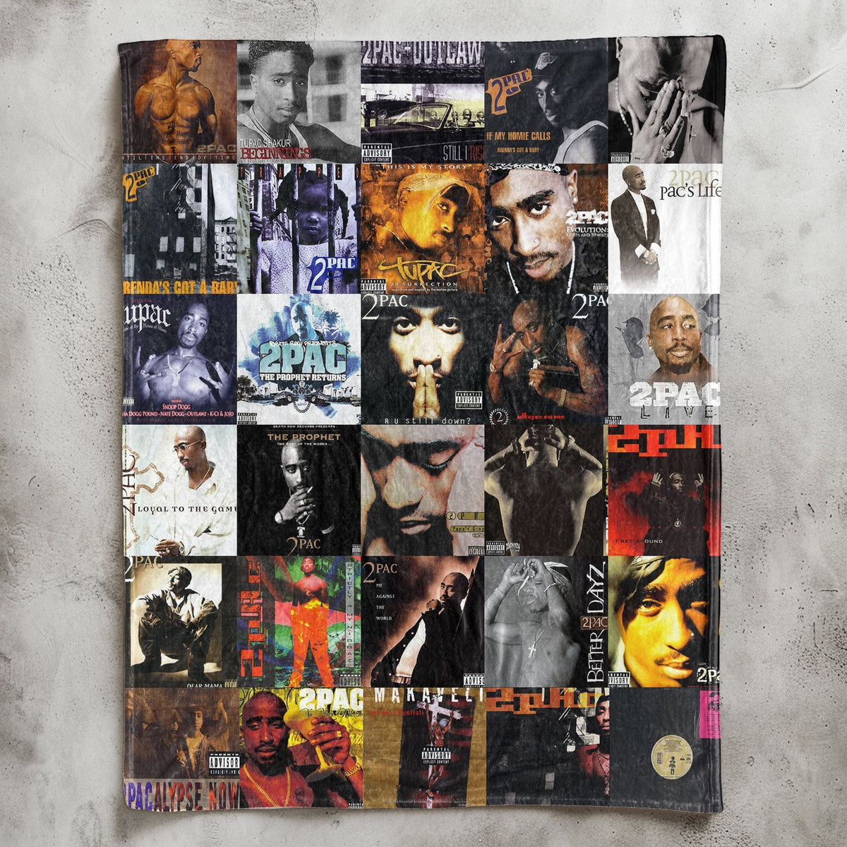 2Pac Sherpa Blanket – West Coast Legend Warmth Wrapped in Iconic Album Art