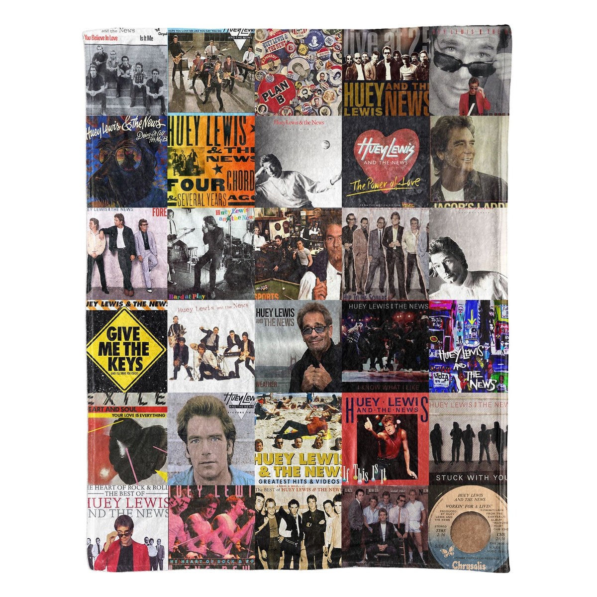 Huey Lewis & The News Sherpa Blanket – A Feel-Good Throwback for True Fans