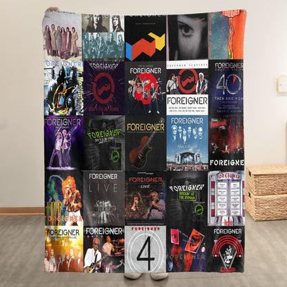 Foreigner Sherpa Blanket – A Rock Anthem Tribute for True Fans