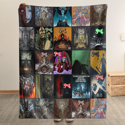 Ghost Sherpa Blanket – Dark Art & Metal Warmth Wrapped in Iconic Album Imagery