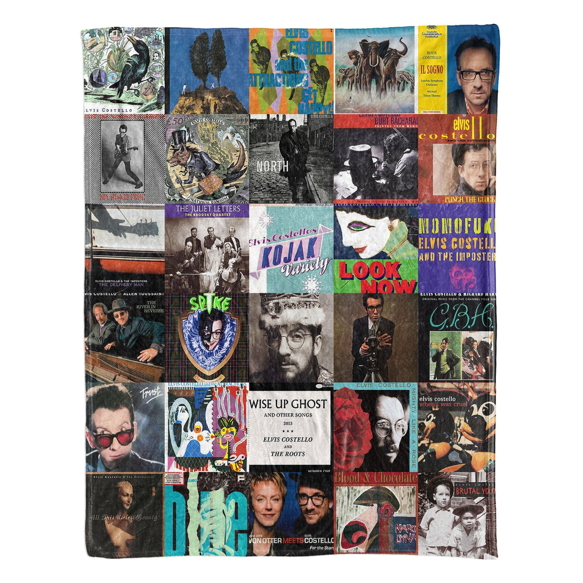 Elvis Costello Sherpa Blanket – A Timeless Journey Through His Iconic Eras