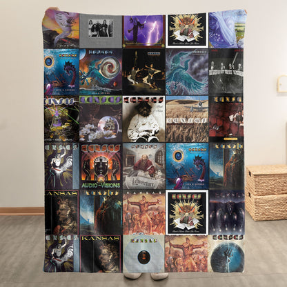 Kansas Sherpa Blanket – A Journey Through Prog-Rock Magic