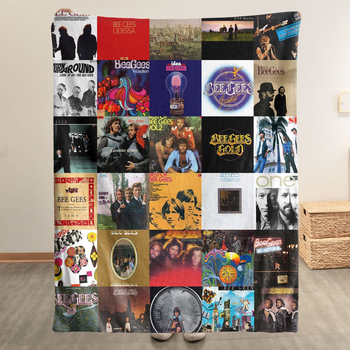 Bee Gees Sherpa Blanket – Timeless Pop & Disco Warmth Wrapped in Iconic Album Art