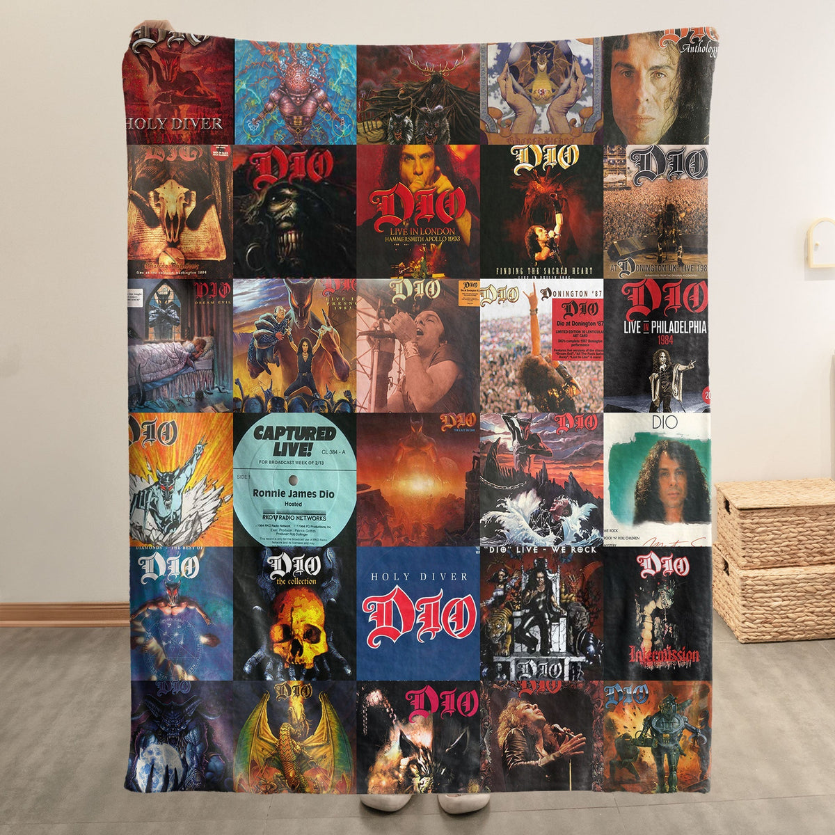 Dio Sherpa Blanket – A Heavy Metal Icon Tribute for True Rock Fans