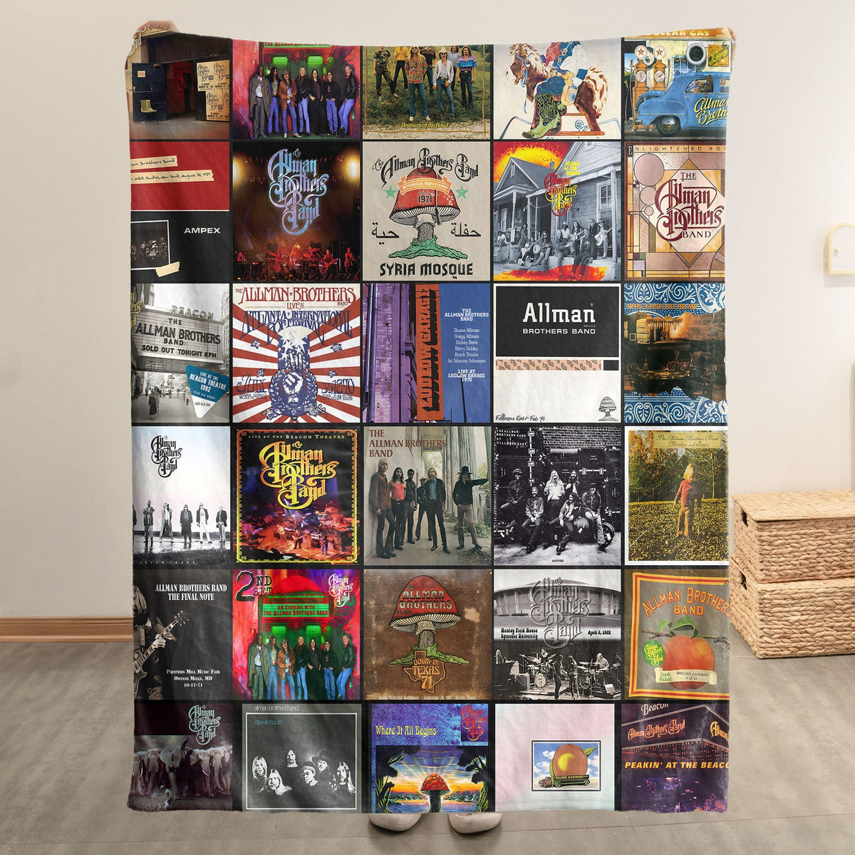 Allman Brothers Band Sherpa Blanket – A Warm Southern Rock Tribute