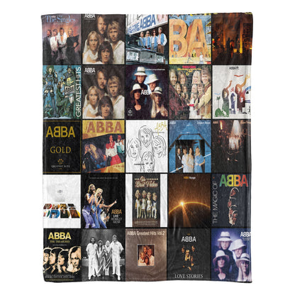 ABBA Sherpa Blanket – Cozy Nostalgia Wrapped in Iconic Album Art