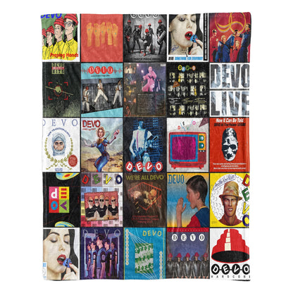 DEVO Sherpa Blanket – A New Wave Icon, Reimagined in Cozy Style