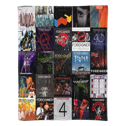 Foreigner Sherpa Blanket – A Rock Anthem Tribute for True Fans