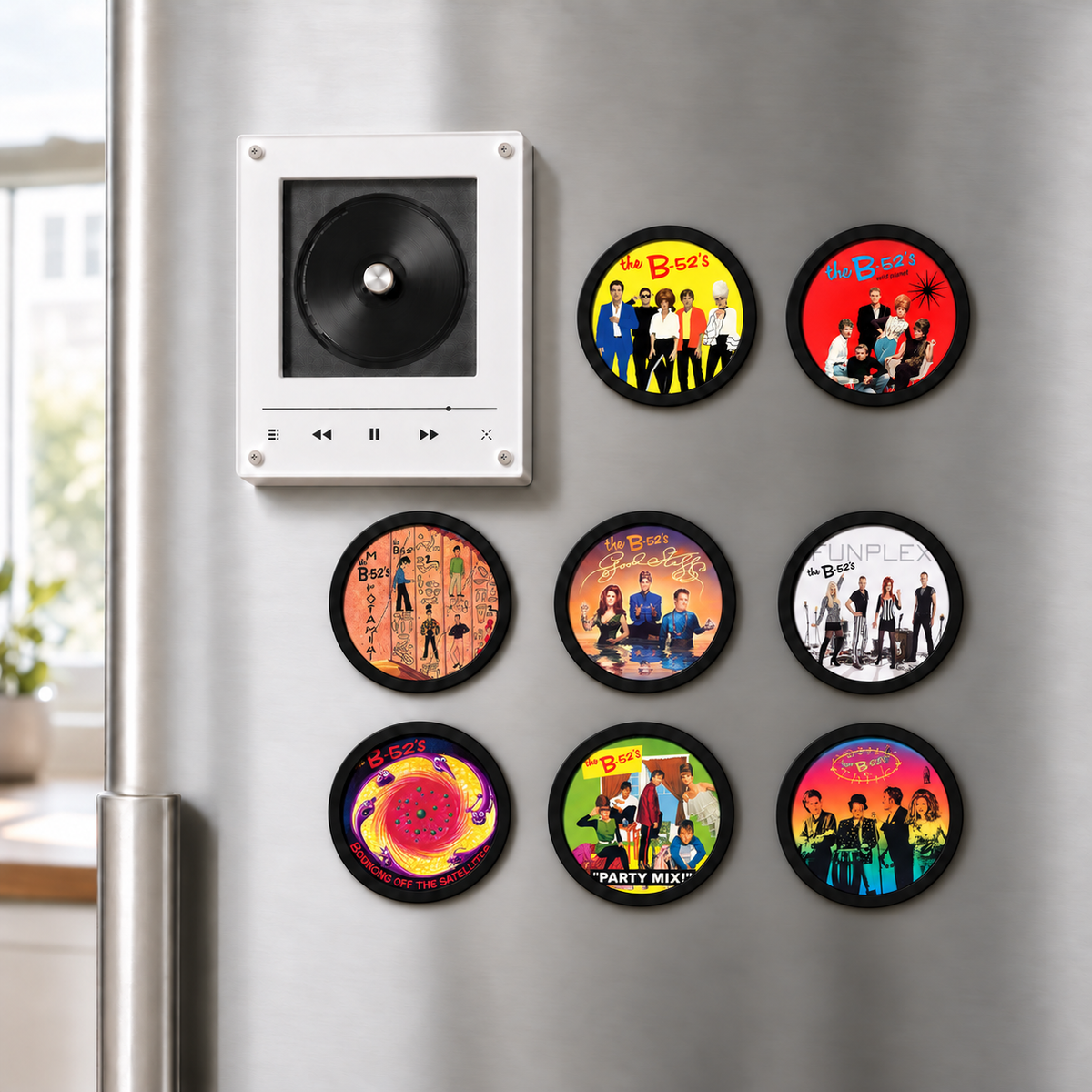 The B-52's MagTune Mini CD Player Light Box - Album Art Disc Night Light, USB Backlit New Wave Rock Band Fan Gift