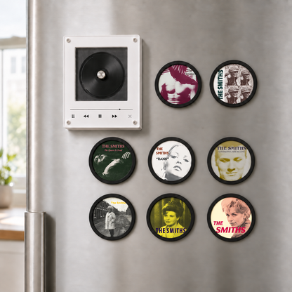 The Smiths MagTune Magnetic Music Player Set - Mini Vinyl Album Discs Frame Display - Indie Rock Band Fan Unique Gift Idea
