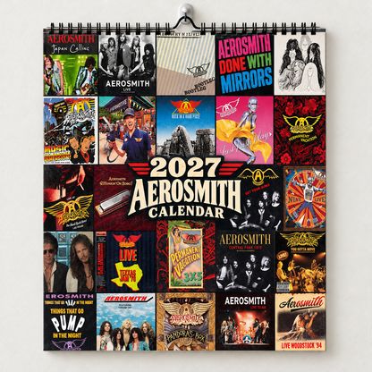 Aerosmith 2027 Rock Wall Calendar - Permanent Vacation Album Art Collector Edition, Hard Rock Music Fan Gift & Planner