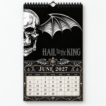 2027 Avenged Sevenfold Album Cover Wall Calendar – A7X Heavy Metal Music Calendar, Rock Band Decor, Nostalgic Gift for Fans