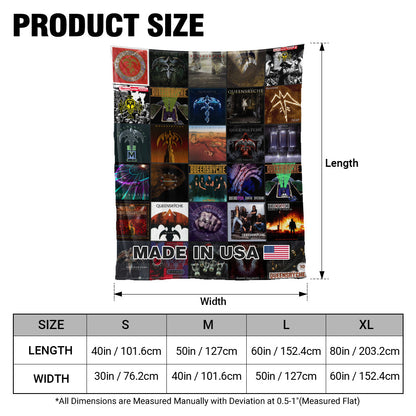 Queensrÿche Sherpa Blanket – Progressive Metal Legends in Every Stitch