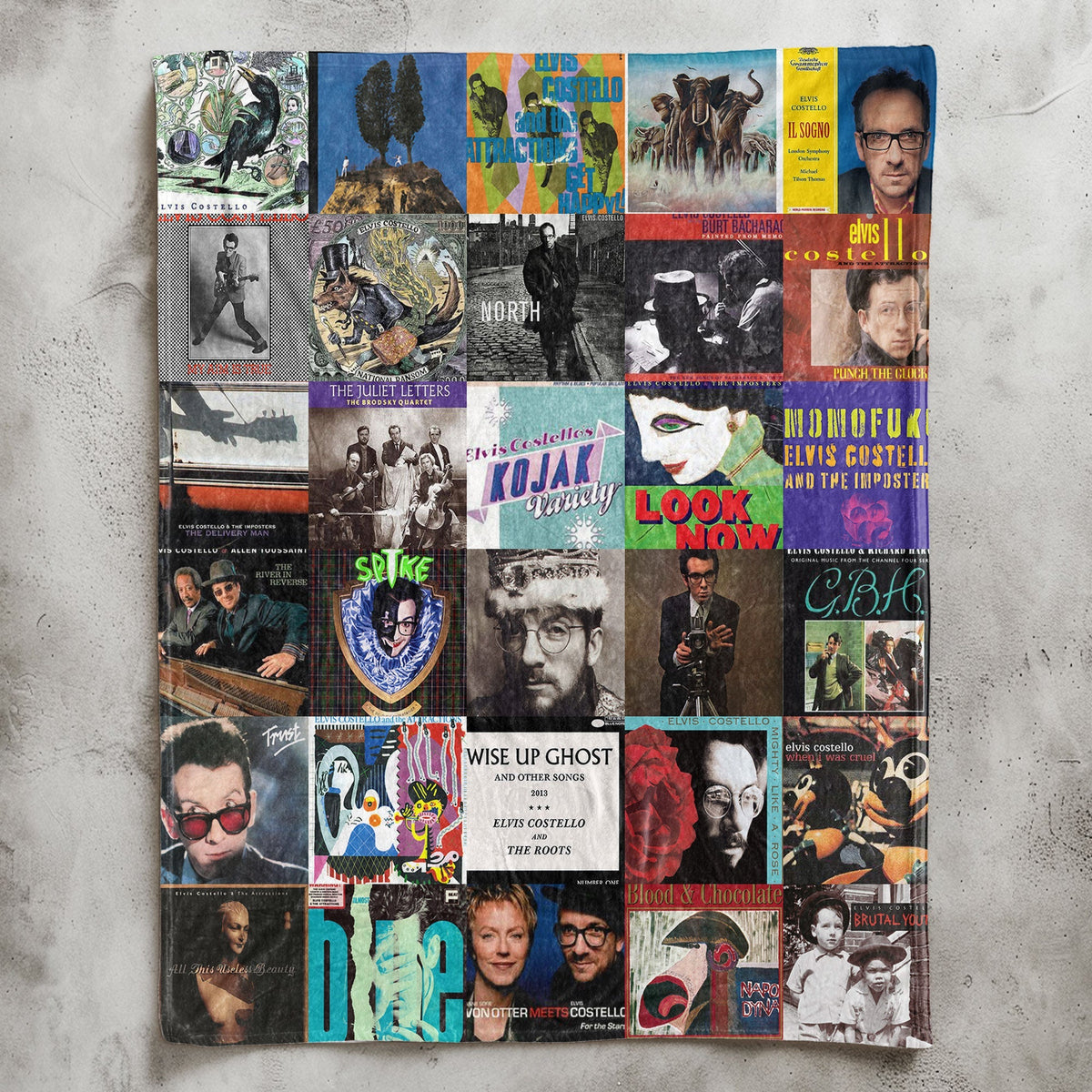 Elvis Costello Sherpa Blanket – A Timeless Journey Through His Iconic Eras