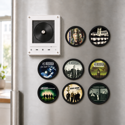 3 Doors Down MagTune Mini CD Player Light - Premium Alternative Rock Merchandise, The Better Life Album Art LED Night Light Gift
