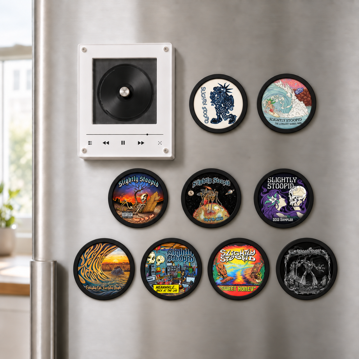 Slightly Stoopid MagTune Mini CD Player Light Box - Album Art Disc Night Light, USB Backlit Reggae Rock Band Fan Gift