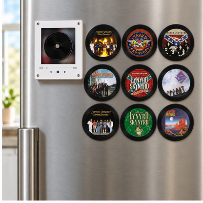 Lynyrd Skynyrd MagTune, Magnetic Music Player Set, Album Art Music Magnets, Southern Rock Fan Gift, Classic Rock Collectible