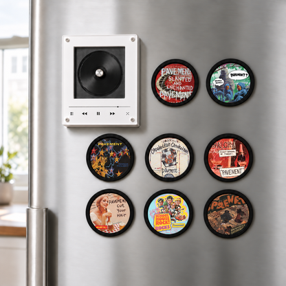 Pavement Album Cover MagTune Light Box - Glowing Mini CD Display Night Lamp, Desktop LED Art Frame for Music Collectors