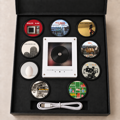 Wilco MagTune Mini CD Player Light Box - Album Art Disc Night Light, USB Backlit Alternative Rock Band Fan Gift
