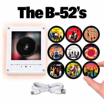 The B-52's MagTune Mini CD Player Light Box - Album Art Disc Night Light, USB Backlit New Wave Rock Band Fan Gift