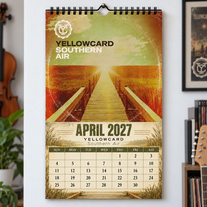 Yellowcard 2027 Wall Calendar - Album Cover Art & Pop Punk Discography Art | Fan Gift & Hanging Decor