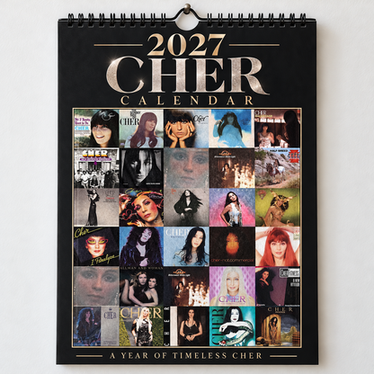 Cher 2027 Album Cover Calendar - Classic Art Wall Planner, Music Keepsake Fan Gift